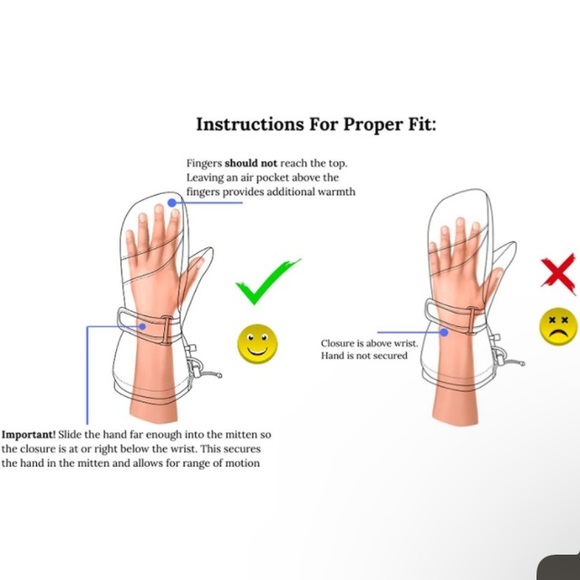 Children Toddlers Infant and Baby Mittens Thinsulate Winter Waterproof Gloves - Picture 4 of 5